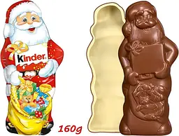 Шоколадний дід Мороз Kinder 160г. - мініатюра 2