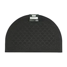Килимок придверний Eco Fabric Луска півколо з кромкою чорний 40 х 60 см (4060-117) - мініатюра 2
