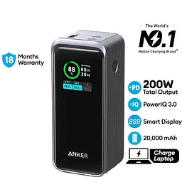 Внешний аккумулятор ANKER Prime 20000 mAh 200W PD (A1336) - мініатюра 3
