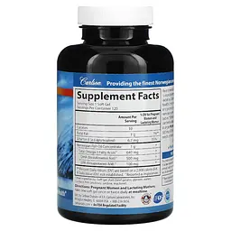 Жирні кислоти Carlson Labs Mother's DHA, 120 капсул - мініатюра 3