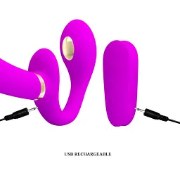 Страпон - Pretty Love Thunderbird Harnessfree Stimulator Purple - мініатюра 7