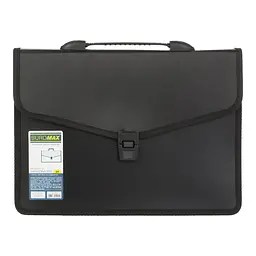 Портфель пластиковий А4 на 3 відділення, чорний BM.3734-01 BUROMAX (4823078959157)