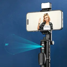 Штатив-трипод Adyss A300 з пультом 0.9 m чорний - мініатюра 2