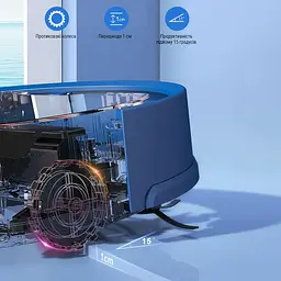 Робот-пилосос Inspire B8S Blue (B8S-bl) - мініатюра 8