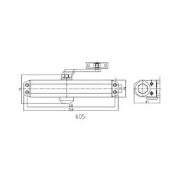 Дверний доводчик Dortec DT-65 Graphite (63-00025) - мініатюра 4