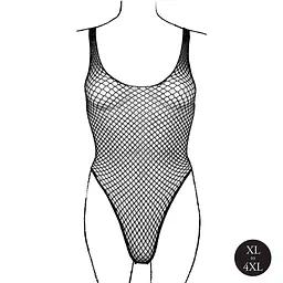 Боді Le Désir With Fishnet Structure, Plus Size (чорний) - мініатюра 6