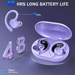 Бездротові навушники Rulefiss з HD мікрофоном Bluetooth 5.3 - мініатюра 7