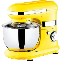 Планетарний міксер Ardesto KSTM-8044, Yellow, 800W, 6 швидкостей, чаша 4 л, вінчик, А-подібна насадка, насадка для змішування