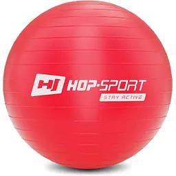 Фітбол Hop-Sport 45см червоний + насос 2020
