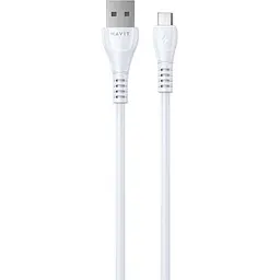 Кабель Havit HV-CB640C 2.1A USB - Micro USB 1.8 м білий (HV-CB640C 1.8m)