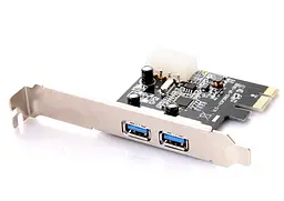 PCI-E Контролер USB3.0 (2ext. Molex) Low Profil, NEC, RTL - мініатюра 2
