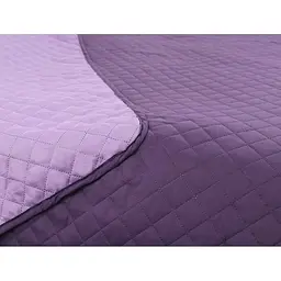 Покривало Руно Violet Ромб, мікрофібра, з ультрозвуковою стібкою, 212х150 см, фіолетовий (360.52У_Violet ромб) - мініатюра 4