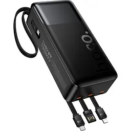 Зовнішній акумулятор Hoco J156B Founder 30000mAh 22.5W Black [156053] - мініатюра 3