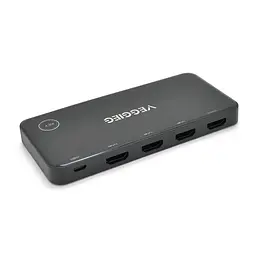 HDMI свіч VEGGIEG V-HD 04 4 k x 2 k, 3 x 1 портів, з USB-кабелем і пультом дистанційного керування, Black, Blister