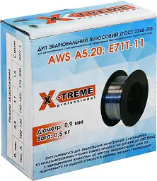 Зварювальний дріт флюсовий X-Treme Е71Т-11, 0,9 мм 0.5 кг (63603) - мініатюра 3