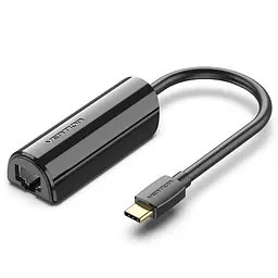Перехідник Vention USB 3.1 Type-C Ethernet RJ45 1000Mb Gigabit чорний