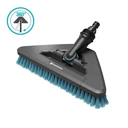 Щітка поворотна на шарнірі Gardena Cleansystem 27х13 см, жорстка (18814-20) - мініатюра 2