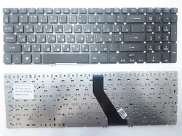 Клавіатура для ноутбуків Acer Aspire V5-531, V5-551, Timeline Ultra M3-581, M5-581 чорна без рамки