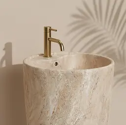 Умивальник Rea Savana підлоговий 45x45 см бежевий REA-U3614 - мініатюра 3