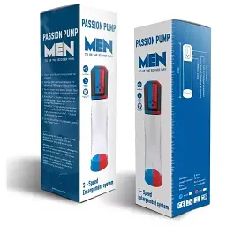 Автоматична вакуумна помпа Men Powerup Passion Enlargement system Blue що перезаряджається 5 режимів - мініатюра 4