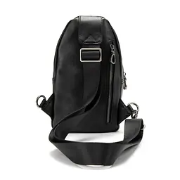 Сумка-слінг чорна чоловіча Tiding Bag 10031A - мініатюра 4