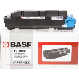 Туба з тонером BASF для Kyoсera Mita ECOSYS P6235/TK-5280C аналог 1T02TWCNL0 Cyan ( 11000 ст.) (BASF-KT-TK5280C) - мініатюра 1