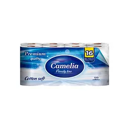 Туалетний папір Camelia Premium 3 шари 16 рулонів (8606111248021)