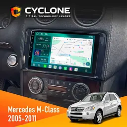 Штатна магнітола Mercedes-Benz ML-Class (W164) 2005-2011 Cyclone C9-013 4x64 DSP 4G Cyclone (НФ-00007342)