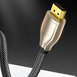 Кабель Ugreen DisplayPort M - M 3.0 м V1.4 8K Zinc Alloy Shell DP112 чорний - мініатюра 3