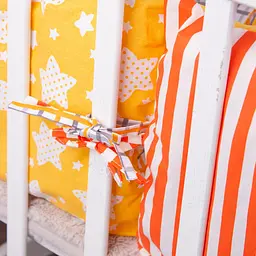 Подушки-борти MirSon Kids Time 18-200 Orange time оранжеві 12 шт. - мініатюра 8