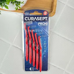 Міжзубний йоржик кутові Curasept Proxi Angle T12, ISO3 (1.2 мм, червона), 5 шт