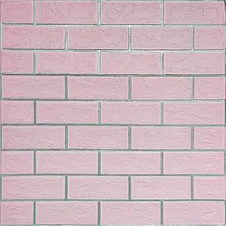 Самоклеюча стінова панель Sticker Wall Рожева 3D NEW CULTURAL WALL 70x70cmx4mm PINK+SILVER (D) SW-00001501