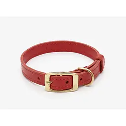 Шкіряний нашийник для собак "Classy" S червоний (обхват шиї 29-35)