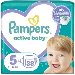 Підгузки Pampers Active Baby Junior Размер 5 (11-16 кг) 38 шт (8006540207796)