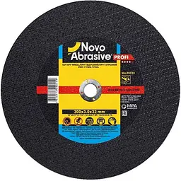 Диск вiдрiзний по металу NovoAbrasive 300мм х 3мм х 32мм Profi 41