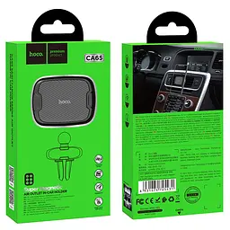 Автотримач для телефона Hoco CA65 Sagittarius series air outlet magnetic car holder чорний - мініатюра 2