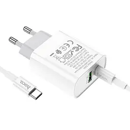 Комплект зарядний набір Hoco C80A Type-C to Type-C cable Rapido 2 порти 1 USB і 1 Type-C - мініатюра 4