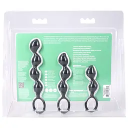 Набір анальних іграшок Doc Johnson Mood Naughty Contour Beads Trainer Set - мініатюра 6