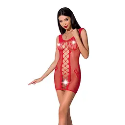 Відверта сукня-сітка Passion BS073 red - мініатюра 1