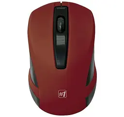 Миша бездротова Defender MM-605, Dark Red/чорний, USB, оптична, 1200 dpi, 3 кнопки, 2xAAA (52605)