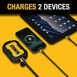 Портативний зарядний пристрій DeWalt ємністю 10 000 мАг з USB-C портом для iPhone 16/16 Plus/16 Pro - мініатюра 2