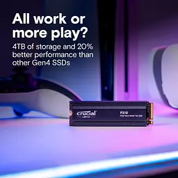 Накопичувач SSD Crucial M.2 1TB PCIe 4.0 P310 + радіатор teh0024724 - мініатюра 4