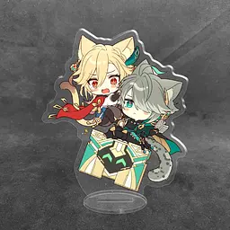 Акрилова колекційна фігурка Chibi Геншин Імпакт - Genshin Impact Кавех і Аль-Хайтам 10 см