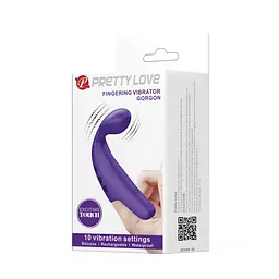 Вібратор на палець Pretty Love Fingering Vibrator Gorgon 9.3 см фіолетовий - мініатюра 11