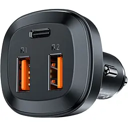 АЗП Acefast B9 PD36W+QC4.0 total 66W (2USB-A/1C) Black - мініатюра 3