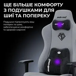 Ігрове крісло Anda Seat Novis Plus Black PVC Size XL (AD23YC-XL-01-B-PV-B04) - мініатюра 13