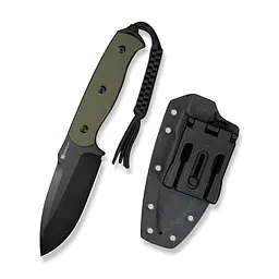 Ніж з фіксованим лезом Sencut Toxodon S24036-2 зелений, чорне лезо - мініатюра 2