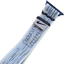 Ремінець Nike Sport Loop для Apple Watch 42(ser.1-3)/44/45/46/49mm Grey / Blue - мініатюра 2