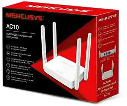 Mercusys Маршрутизатор AC10 AC1200 2xFE LAN 1xFE WAN - мініатюра 5