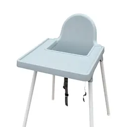 Стілець для годування IKEA ANTILOP зі стільницею Сіро-блакитний / Білий - мініатюра 2